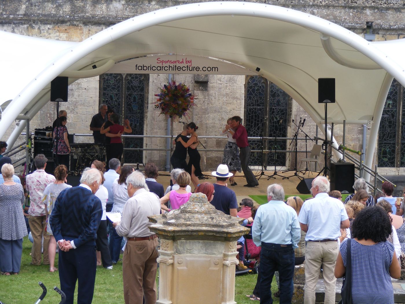 Latin dancing from Tango on the ACP Churchyard stage, 2011